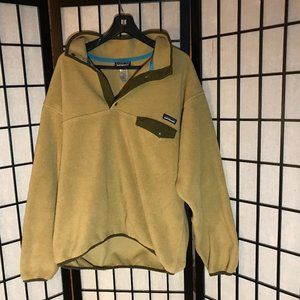 Tan Patagonia Synchilla Pullover Men's Large